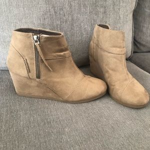 Wedge booties